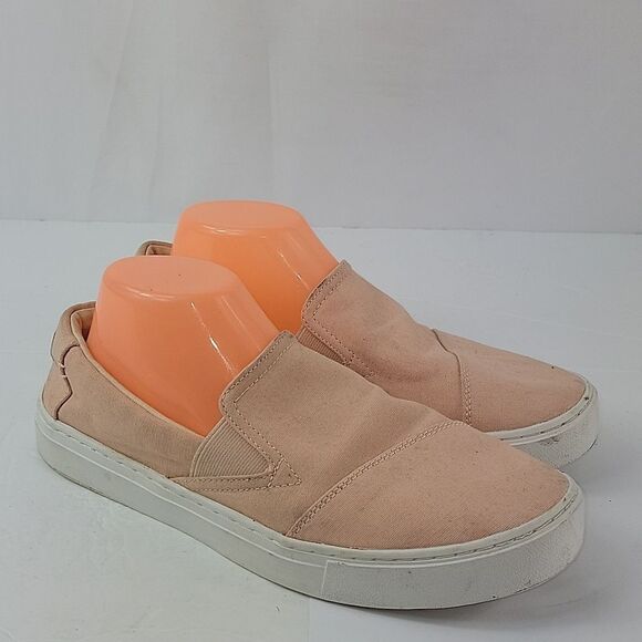 Toms Salmon Luca Canvas Wrapped Round-Toe Slip-On Sneakers - Picture 1 of 13